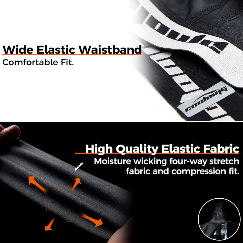 COOLOMG Mens Baseball Sliding Shorts with Athletic Cup Padded Slider Shorts for Softball Football Lacrosse Field Hockey - Image 4